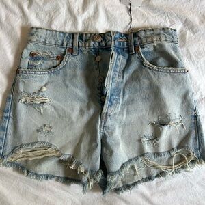Zara high rise shorts